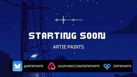 Artie Paints online show from January 3, 2025, 1:05 am