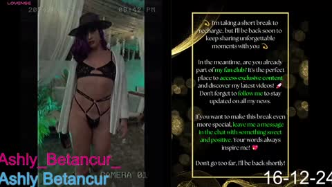 Snapshot of ashlybetancurxxx chatting on December 16, 2024, 6:32 am Ashly Betancur online show from December 16, 2024, 6:32 am