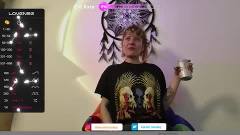 Snapshot of bandit_monkey chatting on October 20, 2025, 2:12 am V E R O N I C A online show from October 20, 2025, 2:12 am