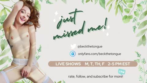 Beck the tongue online show from November 11, 2025, 11:49 pm