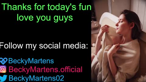 BeckyMartens come join me on    while im offline here  online show from December 31, 2024, 8:59 am