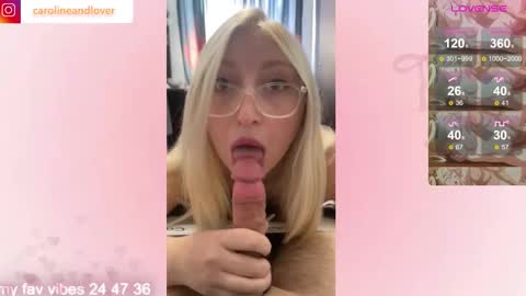 Snapshot of carolineandlover chatting on November 14, 2025, 9:52 am Caroline and Lover online show from November 14, 2025, 9:52 am