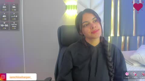 Snapshot of chloeharper_ chatting on July 13, 2026, 11:46 am Chloe Harper online show from July 13, 2026, 11:46 am