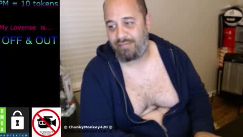 Snapshot of chunkymonkey420 chatting on February 10, 2025, 8:53 am Spencer Smokey Bear online show from February 10, 2025, 8:53 am