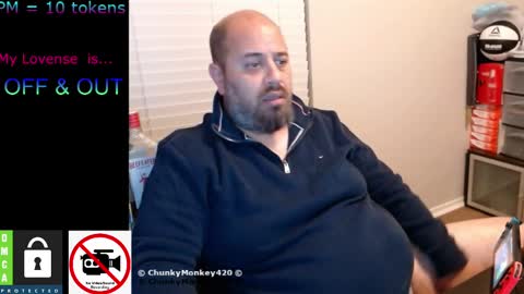 Snapshot of chunkymonkey420 chatting on February 15, 2025, 4:03 am Spencer Smokey Bear online show from February 15, 2025, 4:03 am