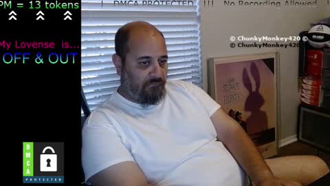 Snapshot of chunkymonkey420 chatting on March 7, 2025, 10:32 pm Spencer Smokey Bear online show from March 7, 2025, 10:32 pm
