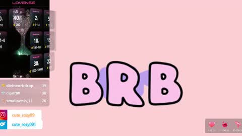 Snapshot of cute_rosy chatting on March 11, 2025, 8:09 pm rosy online show from March 11, 2025, 8:09 pm