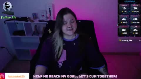 Snapshot of destroyall420 chatting on January 26, 2025, 5:45 am Lola Bdsm and fries online show from January 26, 2025, 5:45 am