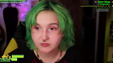 Snapshot of frogessjay chatting on September 12, 2025, 4:07 pm Jaywise Frogfoot online show from September 12, 2025, 4:07 pm