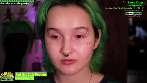 Snapshot of frogessjay chatting on September 22, 2025, 12:23 am Jaywise Frogfoot online show from September 22, 2025, 12:23 am