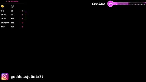 Snapshot of goddessjulieta chatting on May 26, 2026, 6:48 pm Julieta online show from May 26, 2026, 6:48 pm
