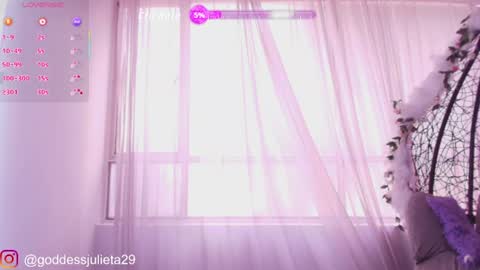 Snapshot of goddessjulieta chatting on July 26, 2026, 7:10 pm Julieta online show from July 26, 2026, 7:10 pm