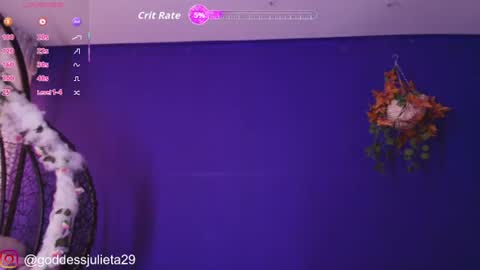 Snapshot of goddessjulieta chatting on July 27, 2026, 7:21 pm Julieta online show from July 27, 2026, 7:21 pm