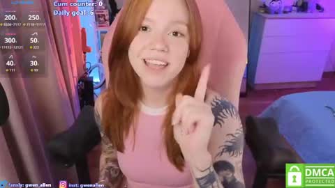 Snapshot of gwen_allen chatting on June 21, 2026, 12:46 am I am Gwen online show from June 21, 2026, 12:46 am
