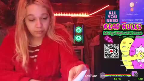 Snapshot of highnesscanna chatting on January 4, 2025, 6:09 am HiGHNESS CANNA online show from January 4, 2025, 6:09 am