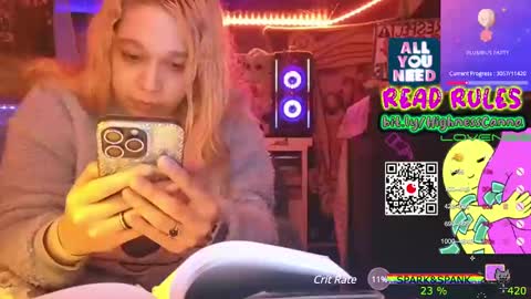 Snapshot of highnesscanna chatting on January 5, 2025, 11:15 am HiGHNESS CANNA online show from January 5, 2025, 11:15 am