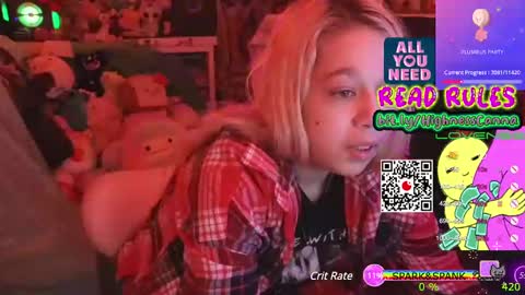 Snapshot of highnesscanna chatting on January 9, 2025, 4:08 am HiGHNESS CANNA online show from January 9, 2025, 4:08 am