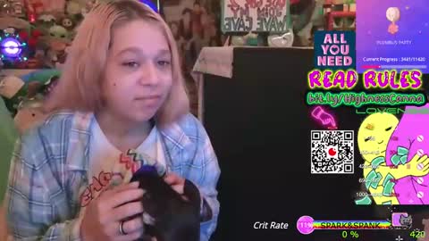 Snapshot of highnesscanna chatting on January 10, 2025, 4:33 am HiGHNESS CANNA online show from January 10, 2025, 4:33 am