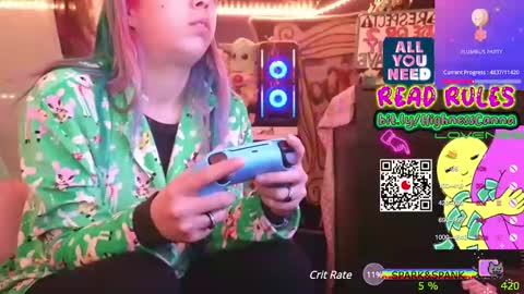 Snapshot of highnesscanna chatting on January 24, 2025, 4:59 am HiGHNESS CANNA online show from January 24, 2025, 4:59 am