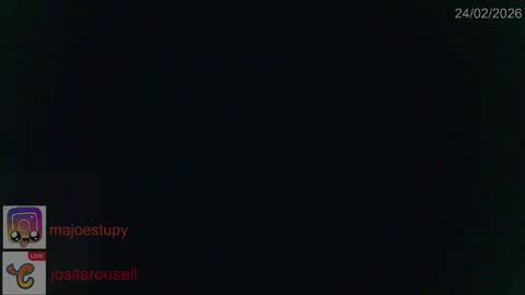 Snapshot of jositarousell chatting on February 26, 2026, 11:04 pm Josita rousell INSTAGRAM majoestupy online show from February 26, 2026, 11:04 pm