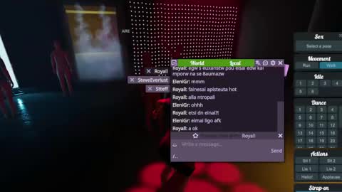 Snapshot of jstel chatting on February 19, 2025, 8:41 pm EleniGr online show from February 19, 2025, 8:41 pm