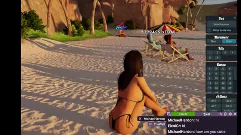 Snapshot of jstel chatting on September 21, 2025, 7:26 pm EleniGr online show from September 21, 2025, 7:26 pm