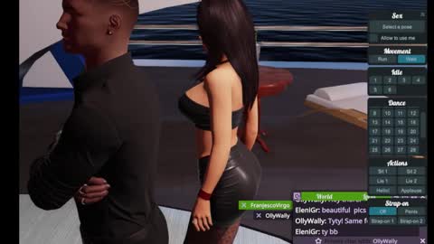 Snapshot of jstel chatting on October 13, 2025, 6:24 am EleniGr online show from October 13, 2025, 6:24 am