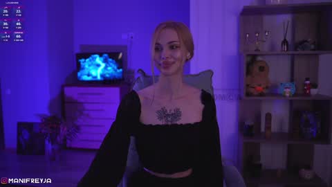 Snapshot of manifreyja chatting on December 16, 2024, 4:34 am Amelie online show from December 16, 2024, 4:34 am