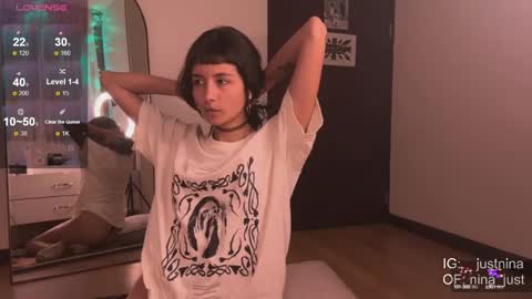 Snapshot of nina_just chatting on January 6, 2025, 9:54 pm Nina. online show from January 6, 2025, 9:54 pm