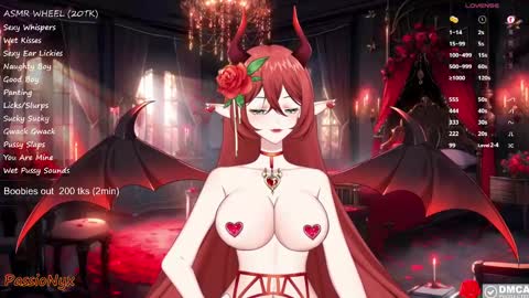 Snapshot of passionyx chatting on January 29, 2025, 3:12 am Succubus Nyx online show from January 29, 2025, 3:12 am