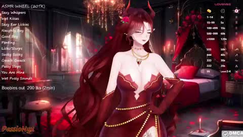 Snapshot of passionyx chatting on January 31, 2025, 4:25 am Succubus Nyx online show from January 31, 2025, 4:25 am