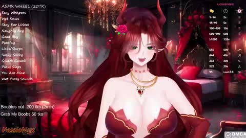 Snapshot of passionyx chatting on February 1, 2025, 4:35 am Succubus Nyx online show from February 1, 2025, 4:35 am