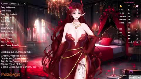 Snapshot of passionyx chatting on February 7, 2025, 3:12 am Succubus Nyx online show from February 7, 2025, 3:12 am