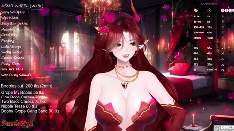 Snapshot of passionyx chatting on February 15, 2025, 4:25 am Succubus Nyx online show from February 15, 2025, 4:25 am