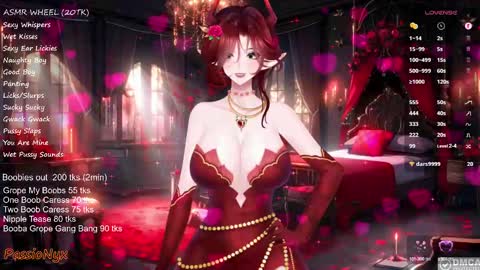 Snapshot of passionyx chatting on February 16, 2025, 3:47 am Succubus Nyx online show from February 16, 2025, 3:47 am