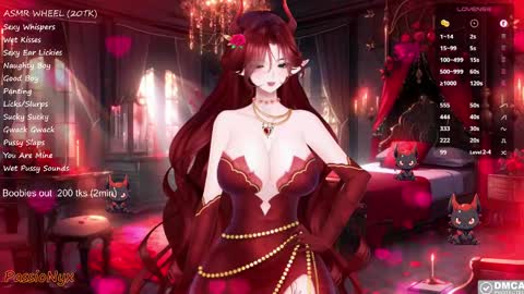 Snapshot of passionyx chatting on February 22, 2025, 2:39 am Succubus Nyx online show from February 22, 2025, 2:39 am