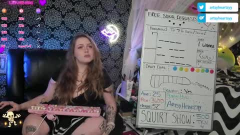 ArtsyHeartsyy online show from December 10, 2024, 1:54 am