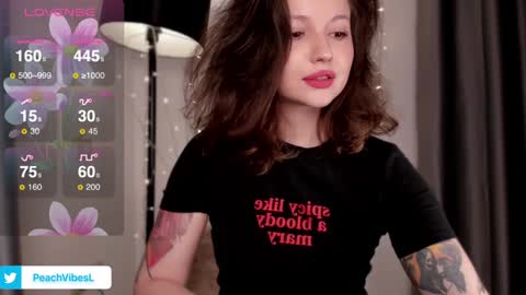 Snapshot of peachvibes chatting on December 20, 2024, 9:28 pm Lili online show from December 20, 2024, 9:28 pm