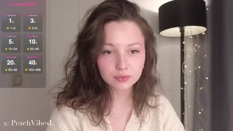 Snapshot of peachvibes chatting on March 12, 2025, 12:57 pm Lili online show from March 12, 2025, 12:57 pm