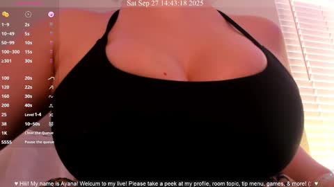 Ayana Delatorre online show from September 27, 2025, 9:42 pm