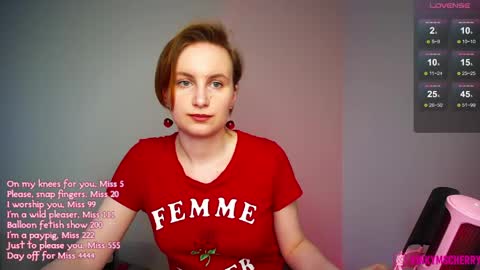 Cherry  Miss Cherry online show from May 23, 2026, 4:22 pm