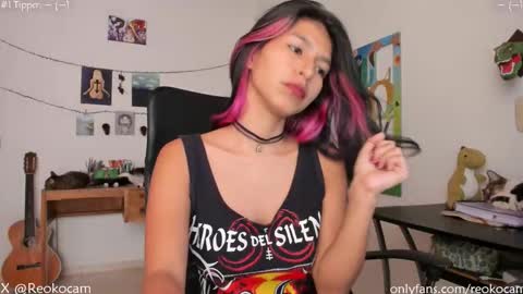 Snapshot of reoko_ chatting on March 3, 2026, 9:21 pm Reoko online show from March 3, 2026, 9:21 pm