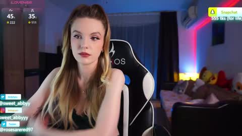 Snapshot of rosesarered97 chatting on February 17, 2026, 8:26 pm Abbygail online show from February 17, 2026, 8:26 pm