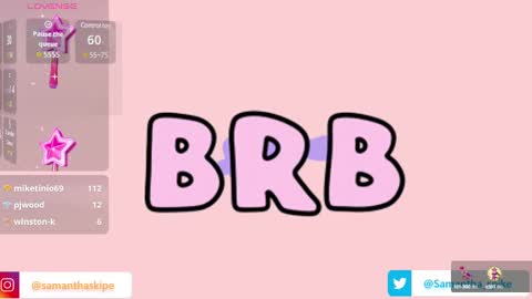 Snapshot of samantha_spike chatting on January 19, 2025, 5:58 am Samantha online show from January 19, 2025, 5:58 am