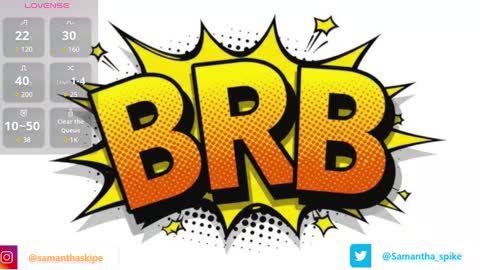 Snapshot of samantha_spike chatting on March 8, 2025, 4:06 pm Samantha online show from March 8, 2025, 4:06 pm