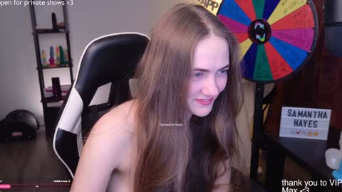 Snapshot of samanthahayesxoxo chatting on January 18, 2025, 4:26 am The Real Samantha Hayes haha online show from January 18, 2025, 4:26 am