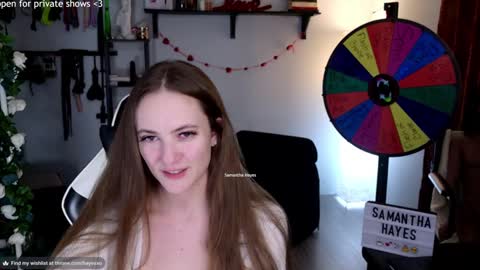 Snapshot of samanthahayesxoxo chatting on February 20, 2025, 7:01 am The Real Samantha Hayes haha online show from February 20, 2025, 7:01 am