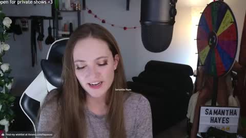 Snapshot of samanthahayesxoxo chatting on February 23, 2025, 12:41 am The Real Samantha Hayes haha online show from February 23, 2025, 12:41 am