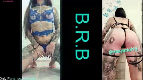 Snapshot of sexyariel15 chatting on February 2, 2026, 5:00 pm SexyAriel15 online show from February 2, 2026, 5:00 pm