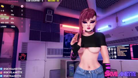 Snapshot of skyeanette chatting on January 19, 2025, 2:15 am SkyeAnette online show from January 19, 2025, 2:15 am